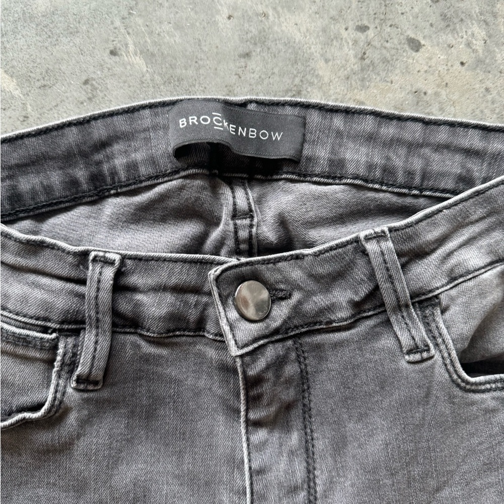 Brockenbow Madga Puzzle Skinny Gray Jeans Size 27 - Picture 6 of 6